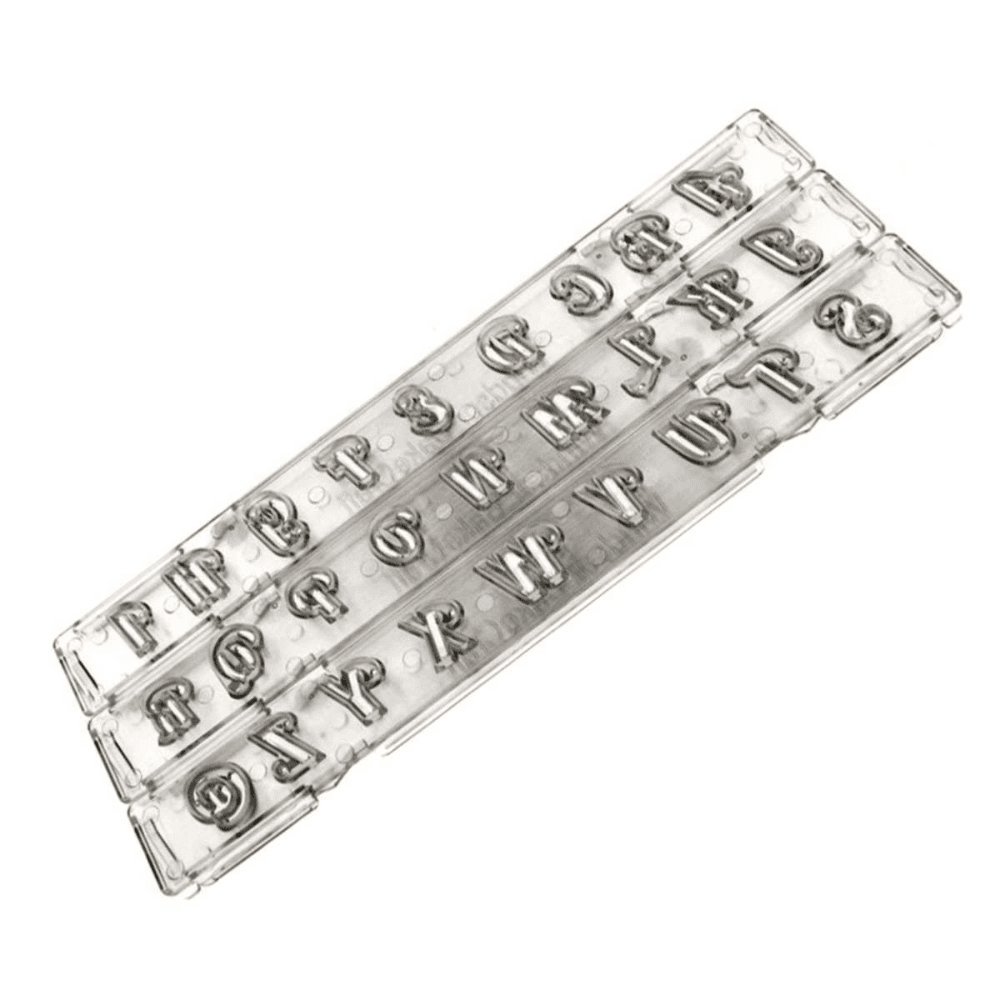 Unknown/Discontinued Flourish Upper Case Alphabet Icing Cutter & Ejector Set