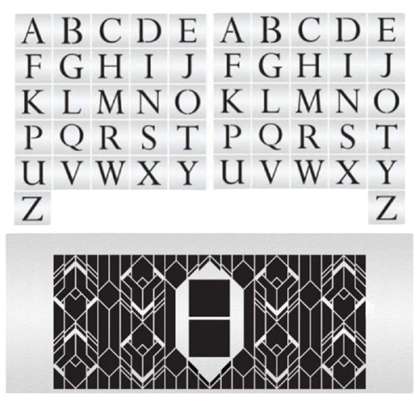 Evil Cake Genius Art Deco Geometric Mix & Match Monogram Set
