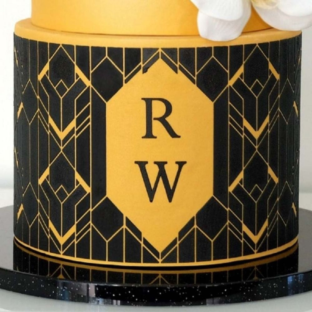 Evil Cake Genius Art Deco Geometric Mix & Match Monogram Set