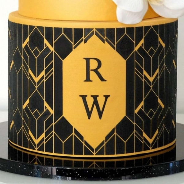 Evil Cake Genius Art Deco Geometric Mix & Match Monogram Set