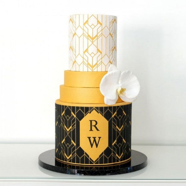 Evil Cake Genius Art Deco Geometric Mix & Match Monogram Set