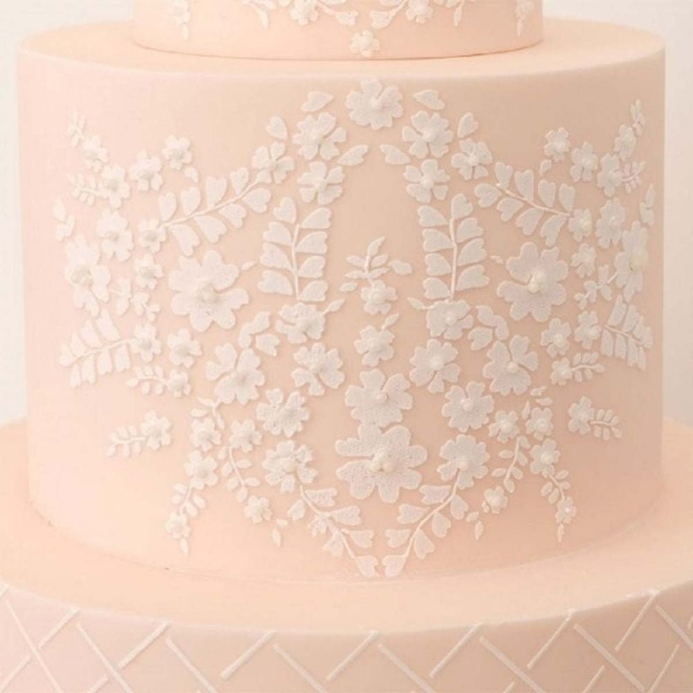 Evil Cake Genius Bodice Lace Cropped Cake Stencil