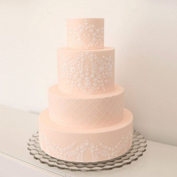 Evil Cake Genius Bodice Lace Cropped Cake Stencil