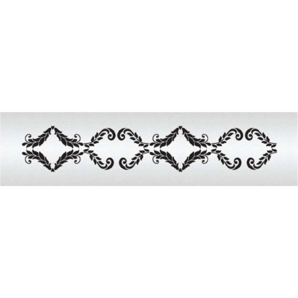 Evil Cake Genius Alexandria Lace Band Cake Stencil By Suzanne Esper