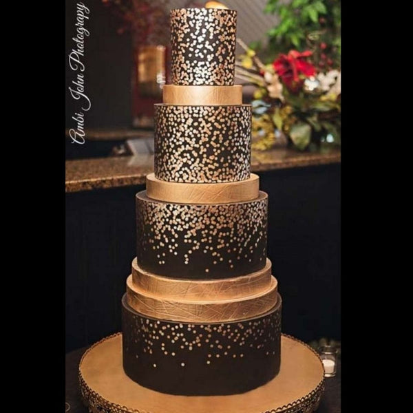 Evil Cake Genius Dissipating Small Dots Cake Stencil