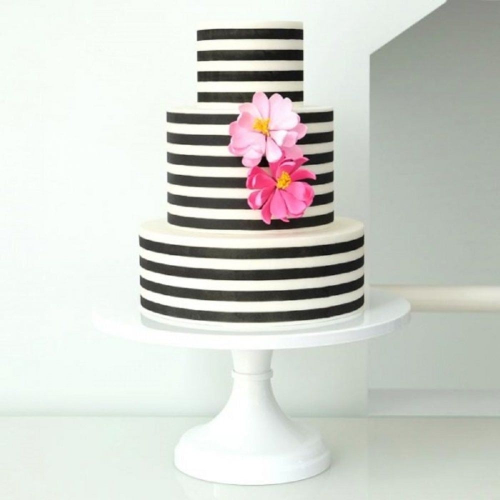 Evil Cake Genius Half Inch Horizontal Stripe Mesh Cake Stencil