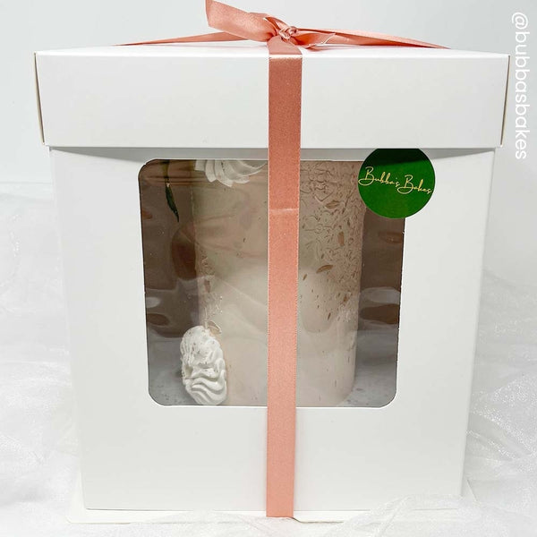 Simply Making Tall Extra Deep White Cake Box With Front Window