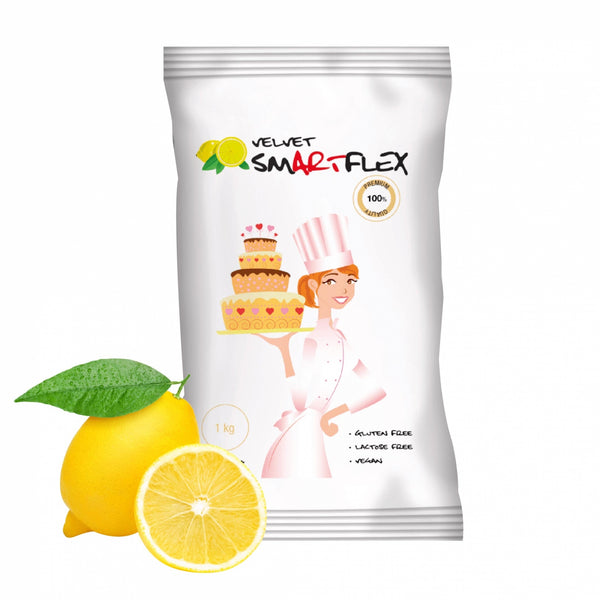 Smartflex White Velvet Lemon Flavoured Sugarpaste 1KG