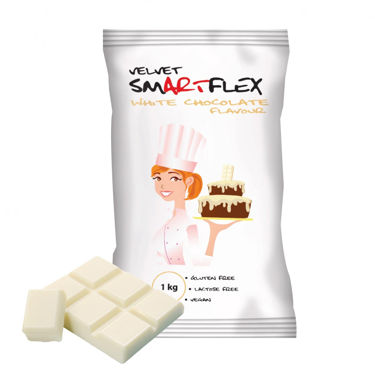 Smartflex White Velvet White Chocolate Flavoured Sugarpaste 1KG