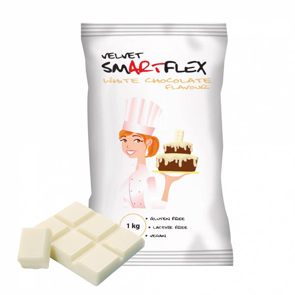 Smartflex White Velvet White Chocolate Flavoured Sugarpaste 1KG