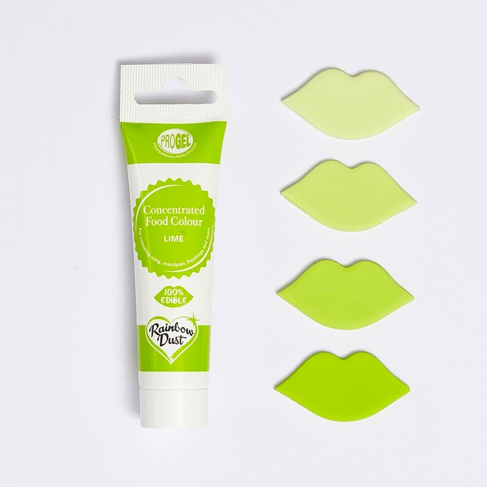 Rainbow Dust Lime Green - ProGel Professional Gel Food Colouring 25g