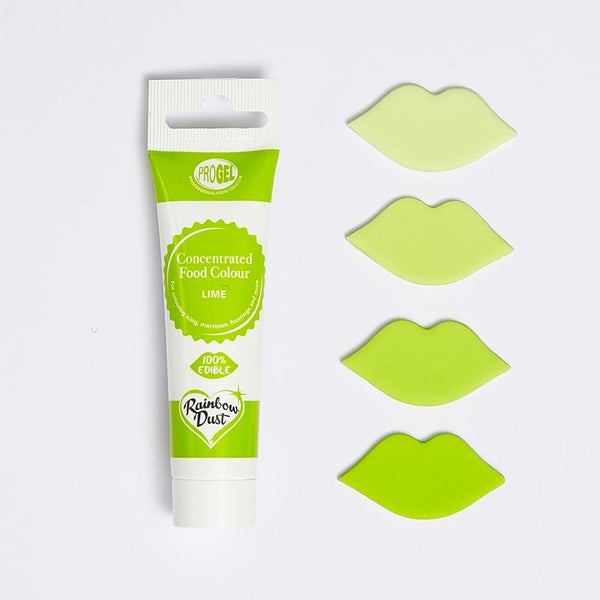 Rainbow Dust Lime Green - ProGel Professional Gel Food Colouring 25g