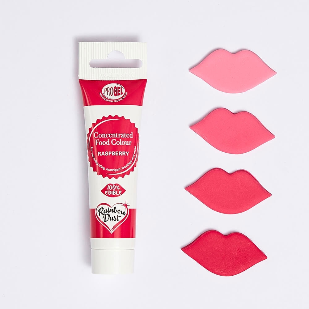 Rainbow Dust Raspberry - ProGel Professional Gel Food Colouring 25g