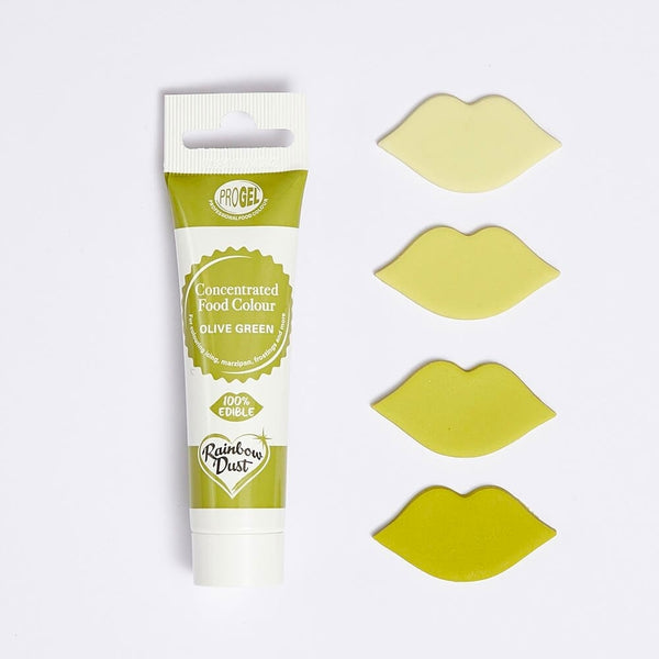 Rainbow Dust Olive Green - ProGel Professional Gel Food Colouring 25g