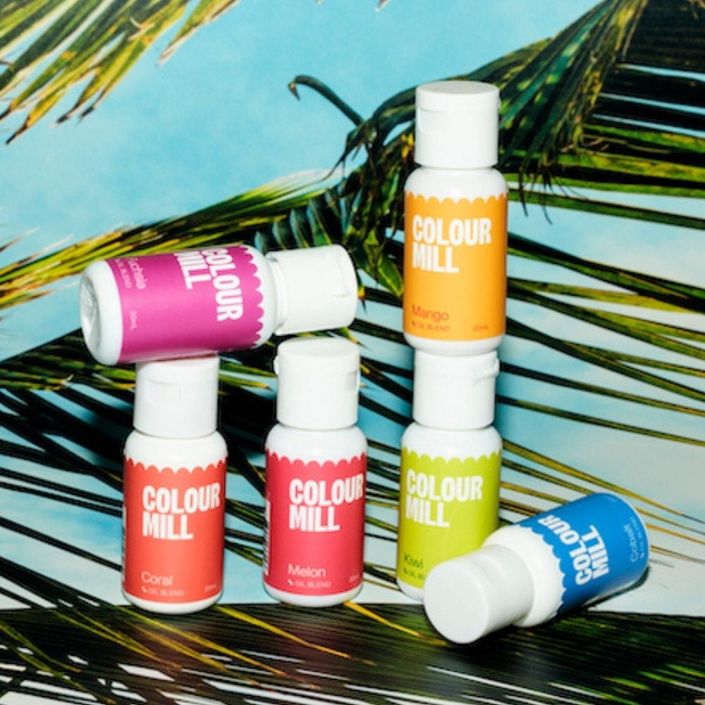 Colour Mill Tropical Colours - Gift Set of 6 Oil Based Colouring (New Label Design)
