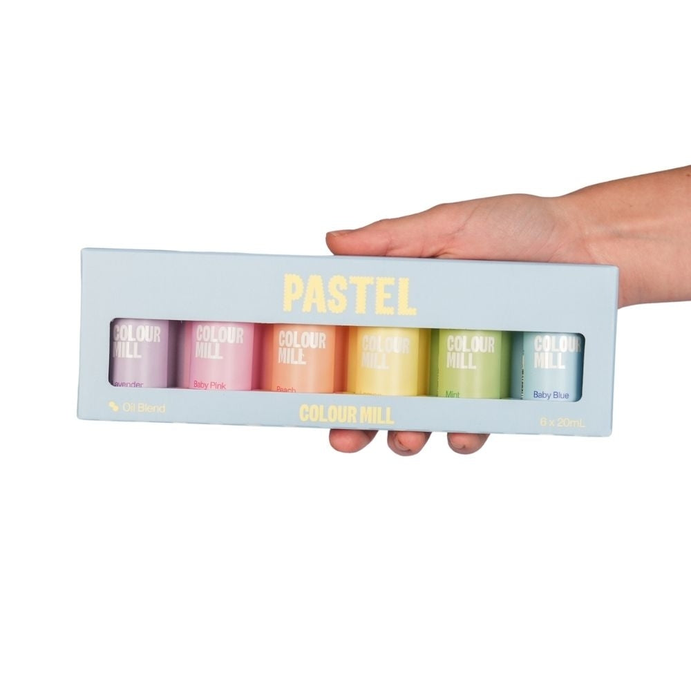 Colour Mill Pastel Colours - Gift Set of 6 Oil Based Colouring (New Label Design)