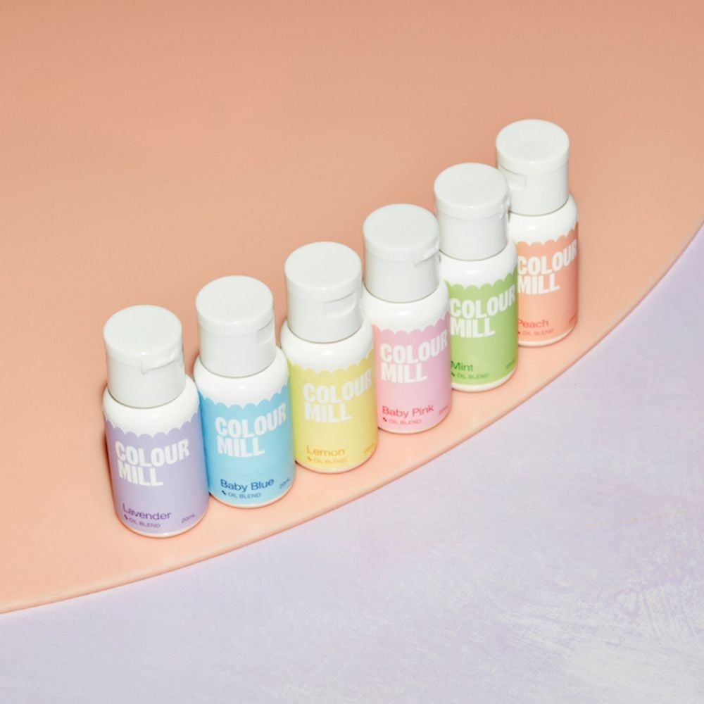 Colour Mill Pastel Colours - Gift Set of 6 Oil Based Colouring (New Label Design)