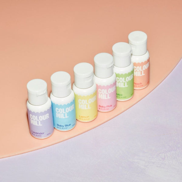Colour Mill Pastel Colours - Gift Set of 6 Oil Based Colouring (New Label Design)