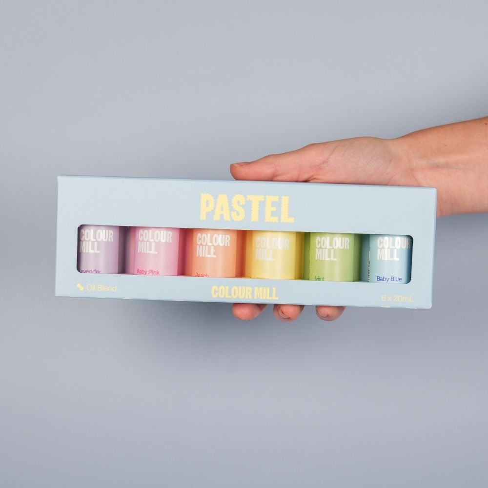 Colour Mill Pastel Colours - Gift Set of 6 Oil Based Colouring (New Label Design)