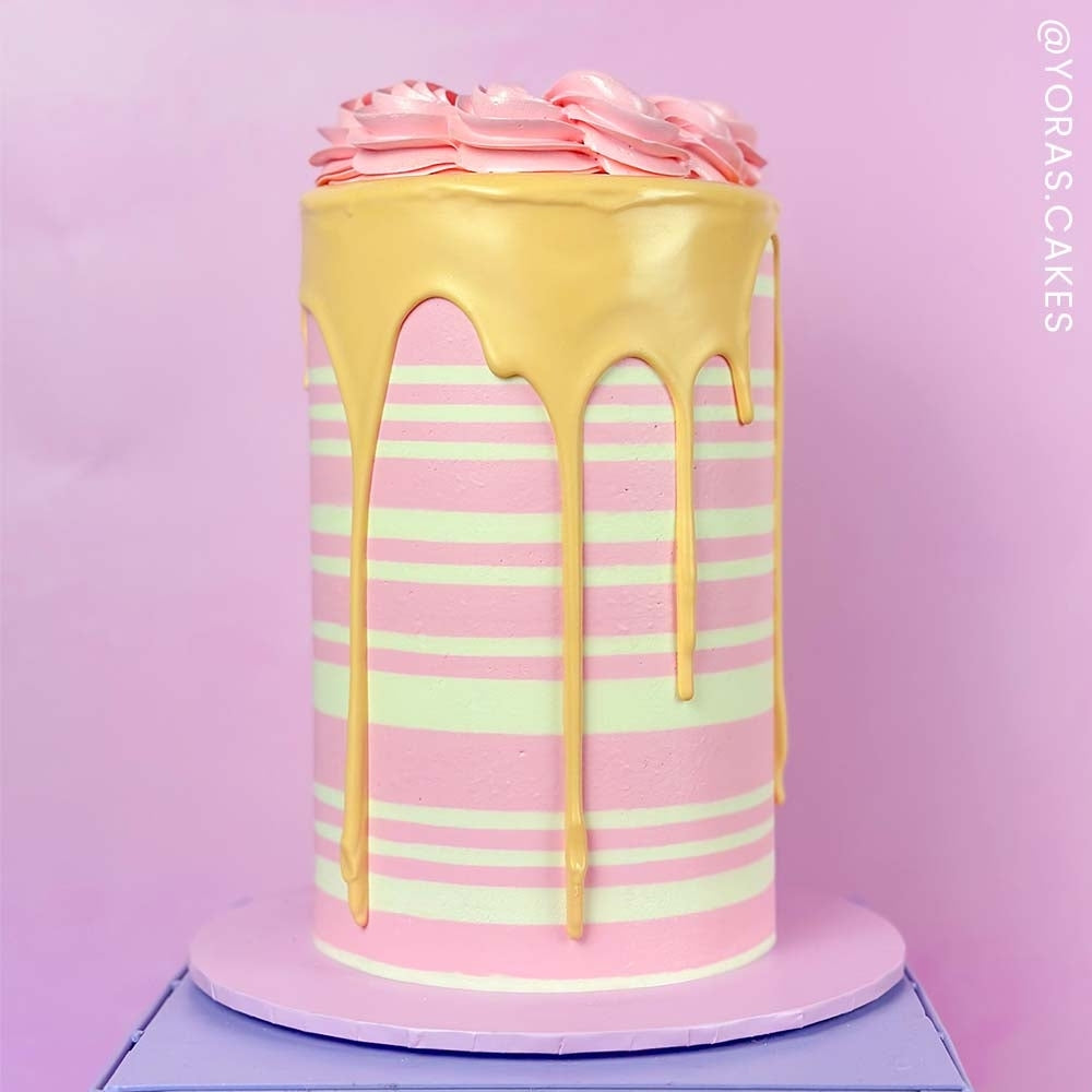 Evil Cake Genius Random Two Tone Stripe Contour Comb