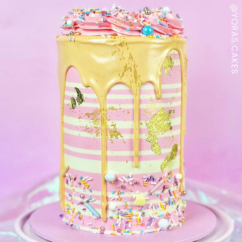 Evil Cake Genius Random Two Tone Stripe Contour Comb