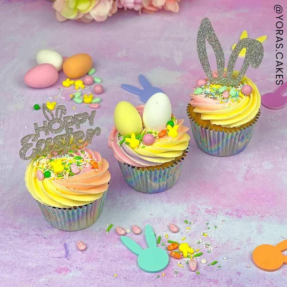 Make A Wish Easter Cupcake Toppers Set Of 6
