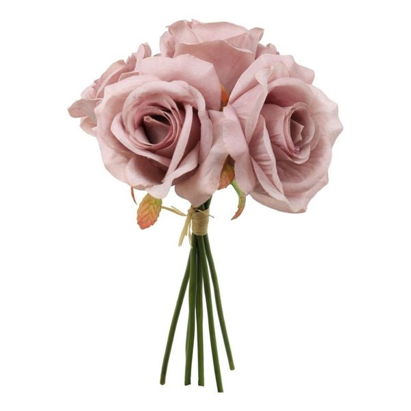 Simply Making Vintage Mauve - Bunch Of 6 Silk Bella Roses