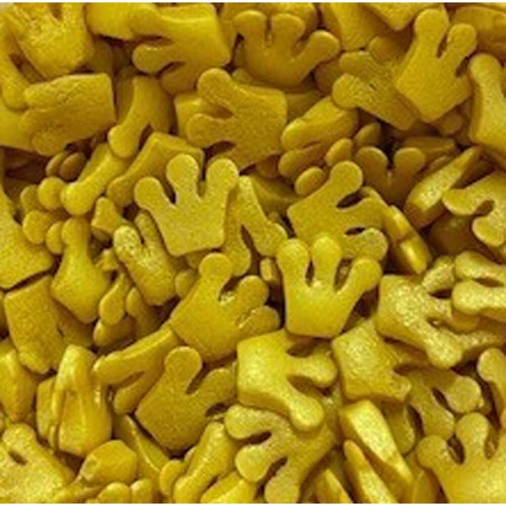 Scrumptious 3D Gold Crown Sprinkles 60g