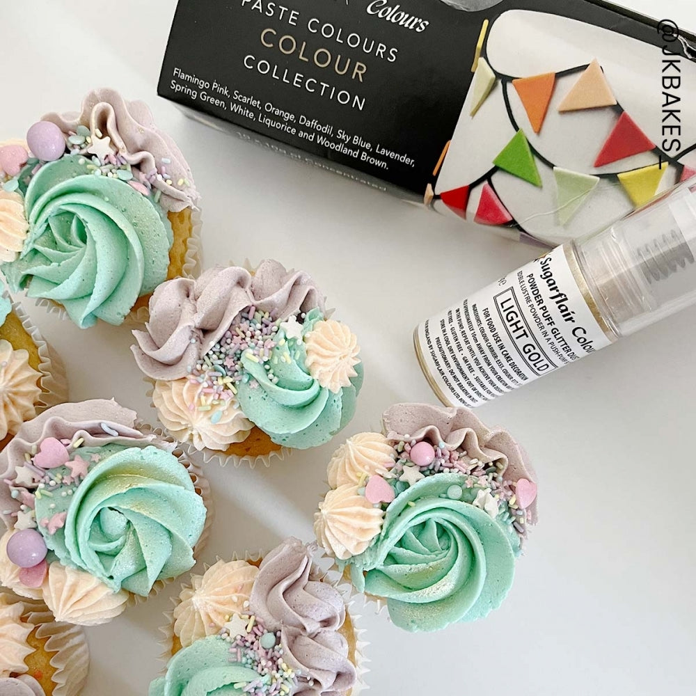Sugarflair Mini Spectral Pastel Paste Concentrate Food Colour Set Of 10