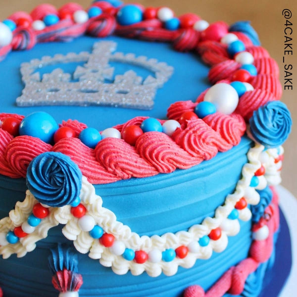 Sprinkletti Red, White & Blue Bubbles Edible Sprinkles 100g