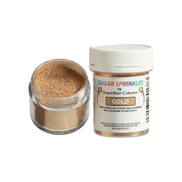 Sugarflair Sugar Sprinkles 40g - Gold