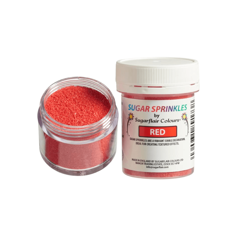 Sugarflair Sugar Sprinkles 40g - Red