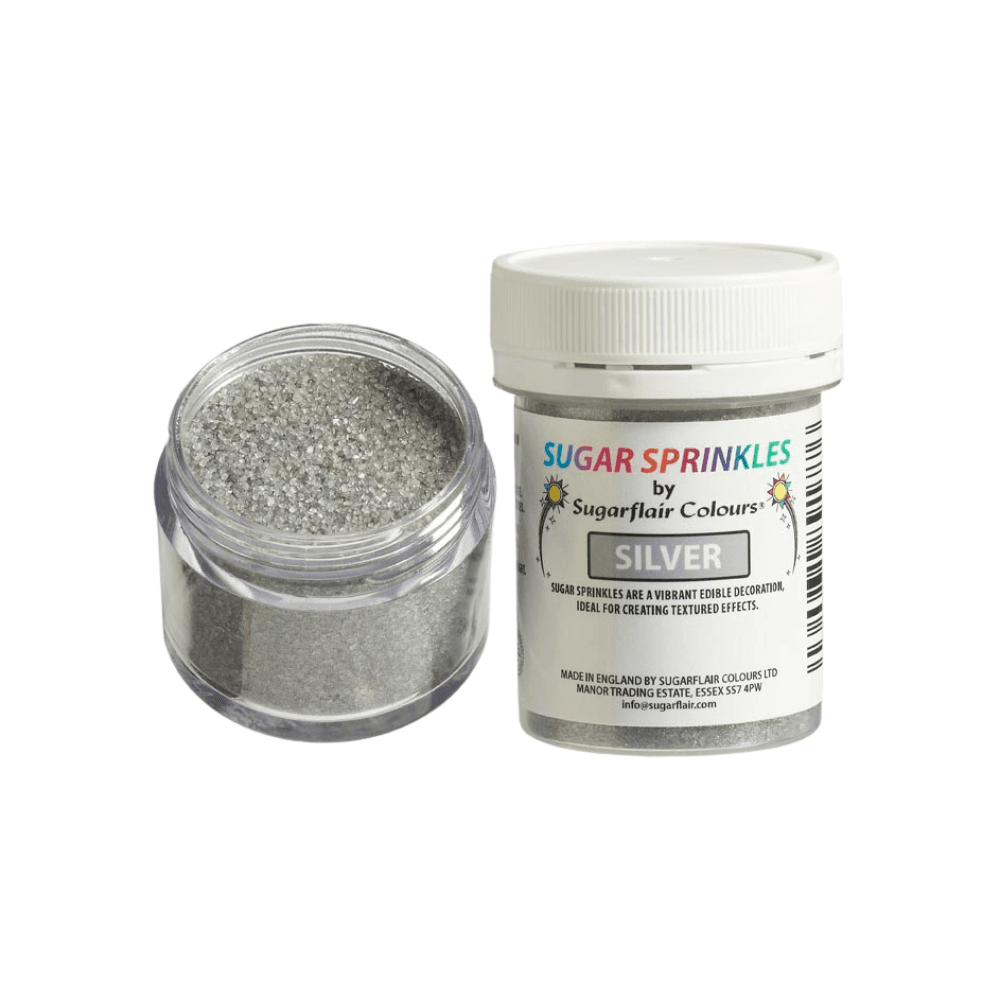 Sugarflair Sugar Sprinkles 40g - Silver