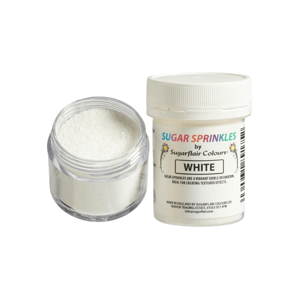 Sugarflair Sugar Sprinkles 40g - White