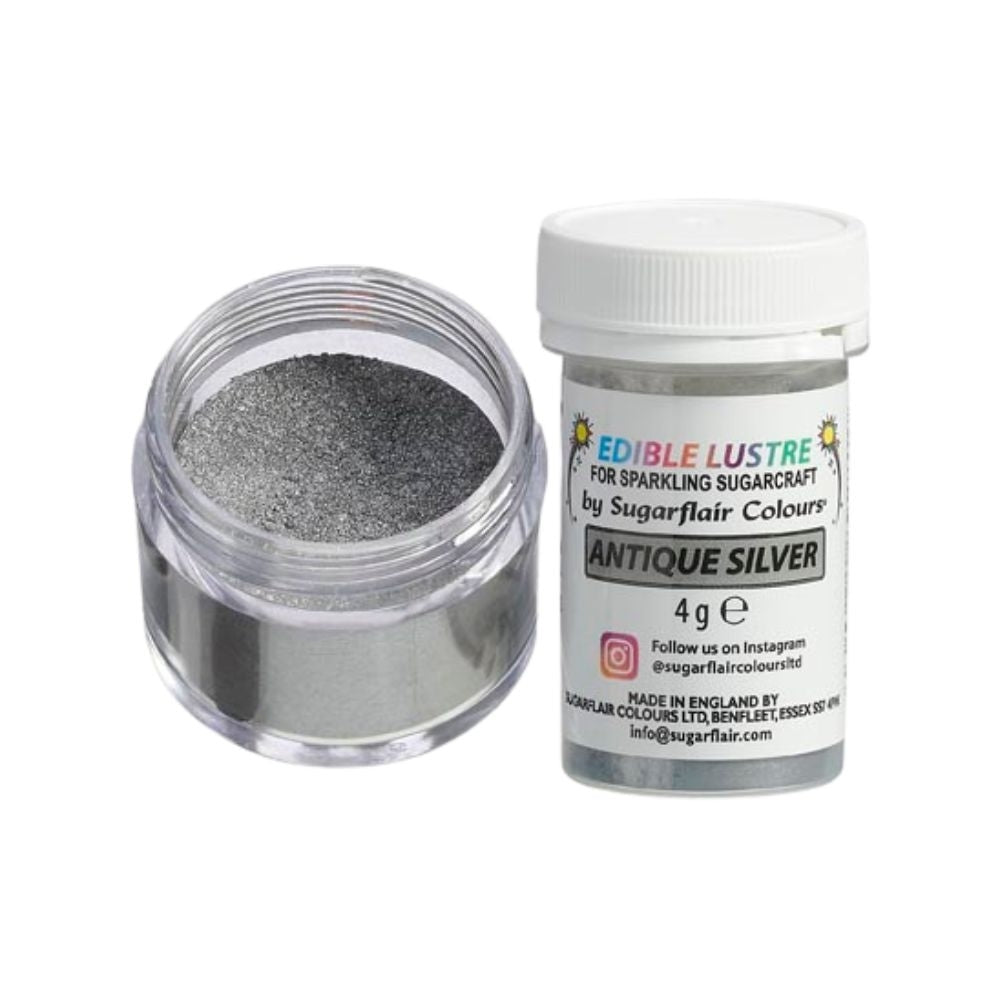 Sugarflair Antique Silver - Edible Lustre Dust 4g