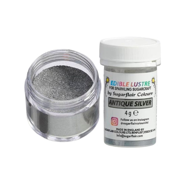 Sugarflair Antique Silver - Edible Lustre Dust 4g