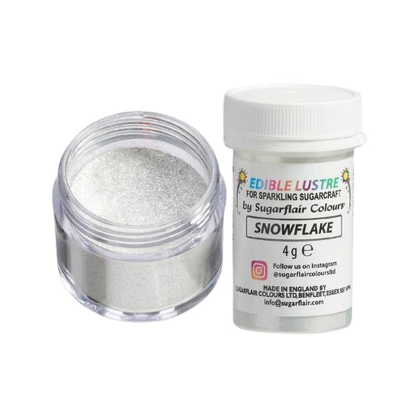 Sugarflair Edible Lustre Dust 4g - Snowflake