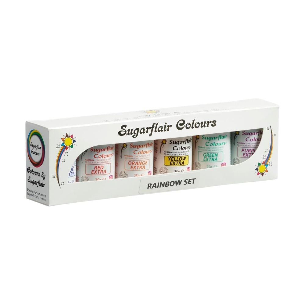 Sugarflair Rainbow Food Colour Set