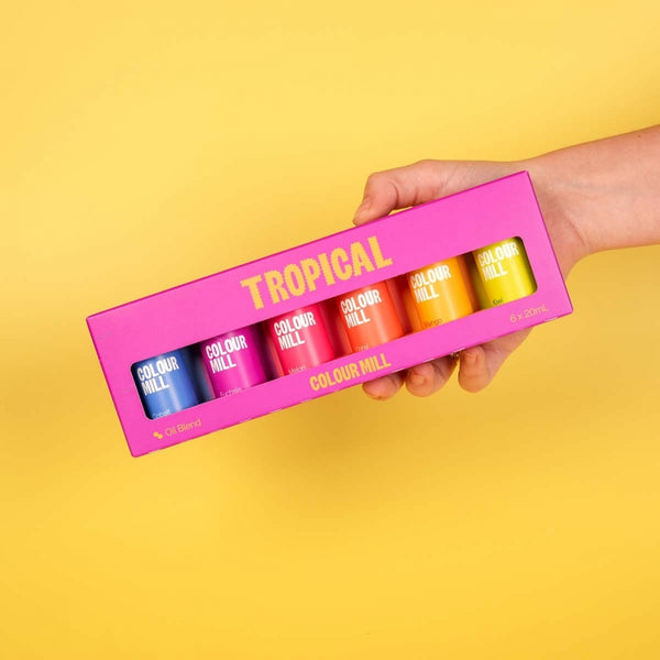 Colour Mill Tropical Colours - Gift Set of 6 Oil Based Colouring (New Label Design)