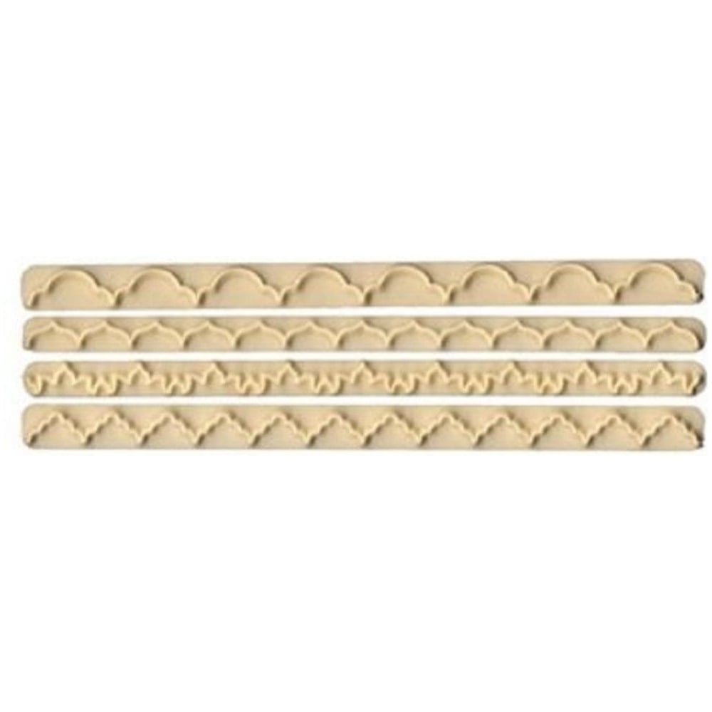 FMM Straight Frill 1-4 Set Of 4 Tappit Cutters