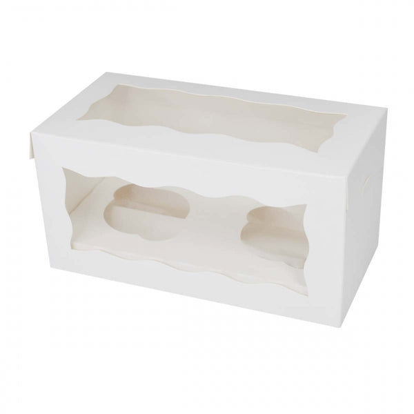 Simply Making Holds 2 White Cupcake Box With Double Window