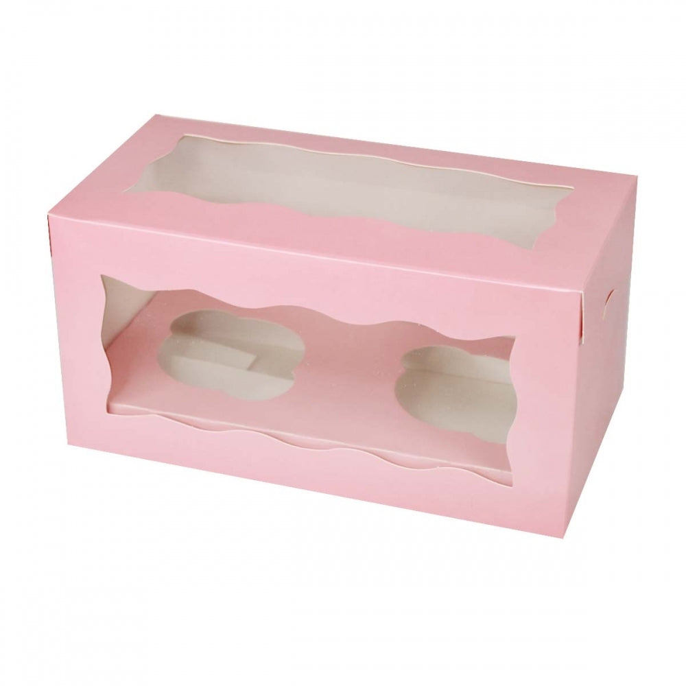 Simply Making Holds 2 Pink Cupcake Box With Double Window