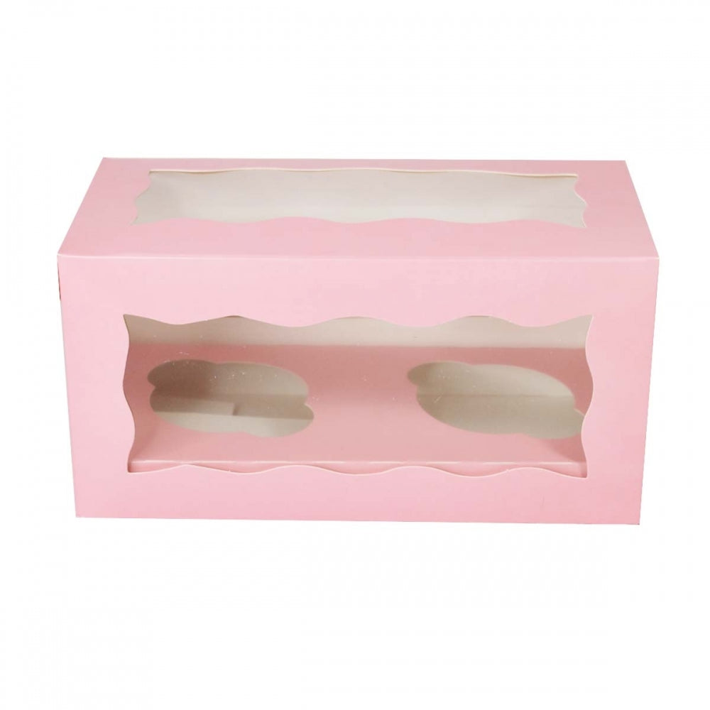Simply Making Holds 2 Pink Cupcake Box With Double Window