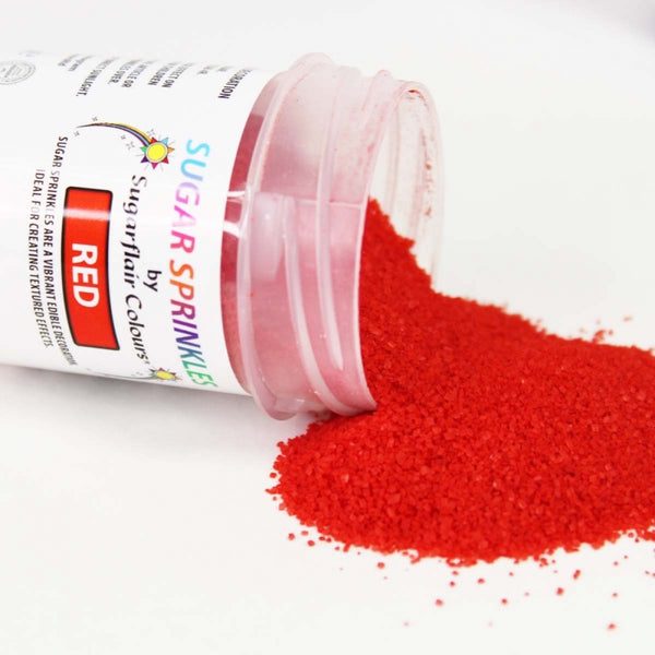 Sugarflair Sugar Sprinkles 40g - Red