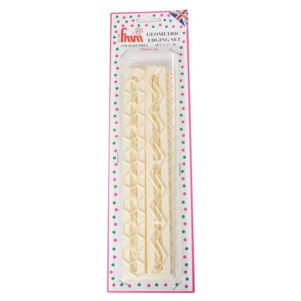 FMM Straight Frill Geometric Tappit Cutter Set No.5
