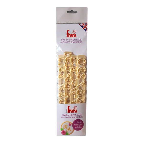 FMM Swirly Alphabet Font Upper Case Cutter Set
