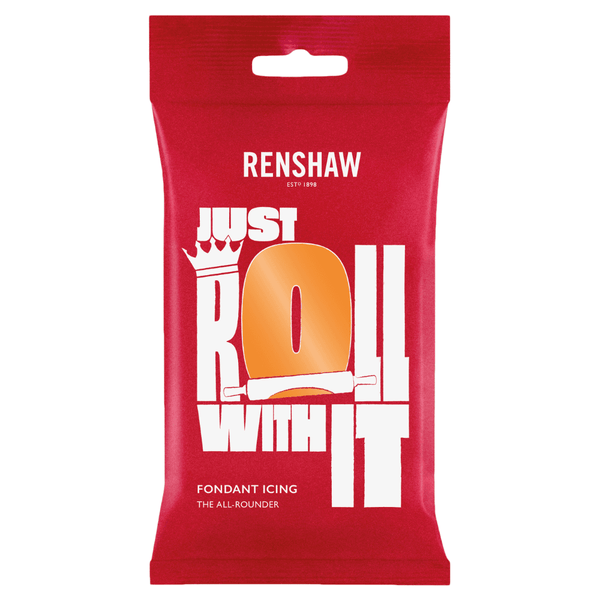 Renshaw Tiger Orange - Just Roll With It Sugarpaste Fondant Icing 250g