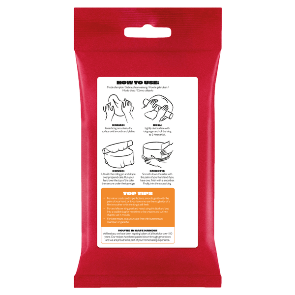 Renshaw Tiger Orange - Just Roll With It Sugarpaste Fondant Icing 250g