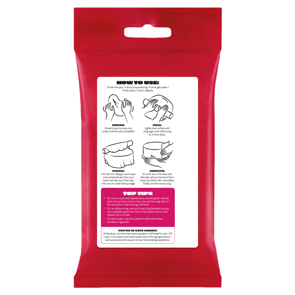 Renshaw Fuchsia Pink - Just Roll With It Sugarpaste Fondant Icing 250g