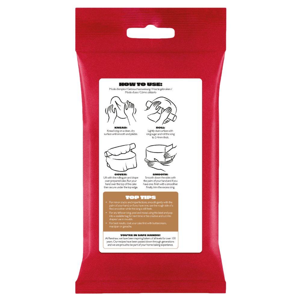 Renshaw Teddy Brown - Just Roll With It Sugarpaste Fondant Icing 250g